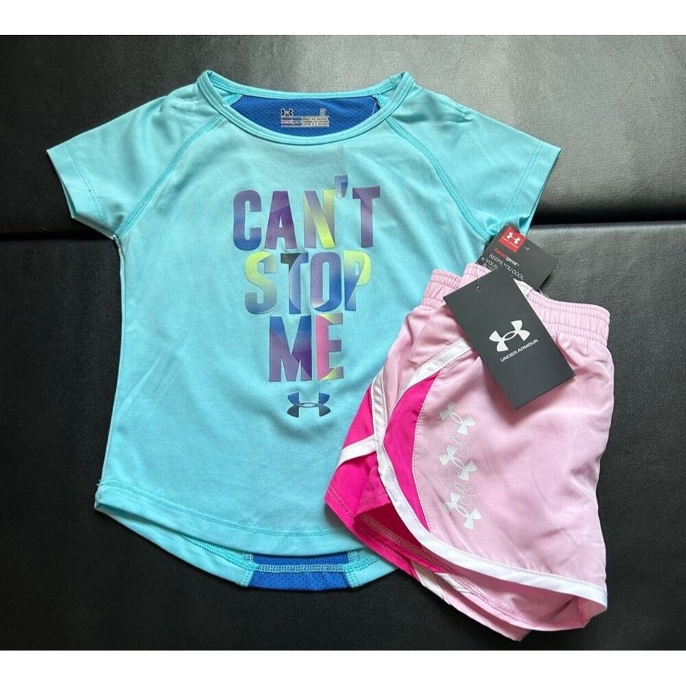 NWT Under Armour Athletic Set Girls Size 2T